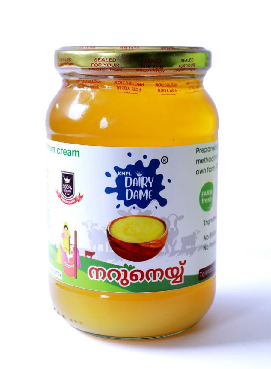 Dairy Dame Dairy Dame Traditional Cow Ghee | 500 ml | Lab tested for purity | Cultured From Curd | Farm Fresh | From 100% Pure Cow Milk | Curd-Churned Bilona Ghee | Glass Jar