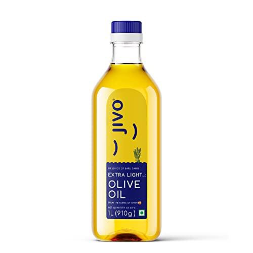Jivo Jivo Canola Cold Press Edible Oil 1 Litre + Jivo Extra light Olive Oil 1 Litre | Pack of 2 | Healthy Cooking Oil for Daily use | Recommended by Indian Medical Association