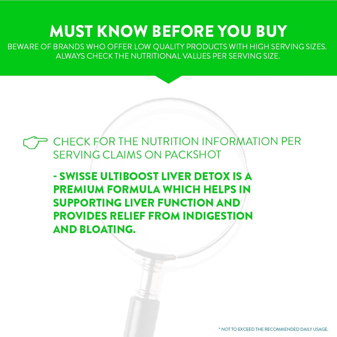 Swisse Swisse Liver Detox (Australia's No.1 Liver Health Product) with High Strength 5000mg Milk Thistle, Turmeric & Choline for Protection Against Fatty Liver, Liver Health and Detox - 30 Tablets