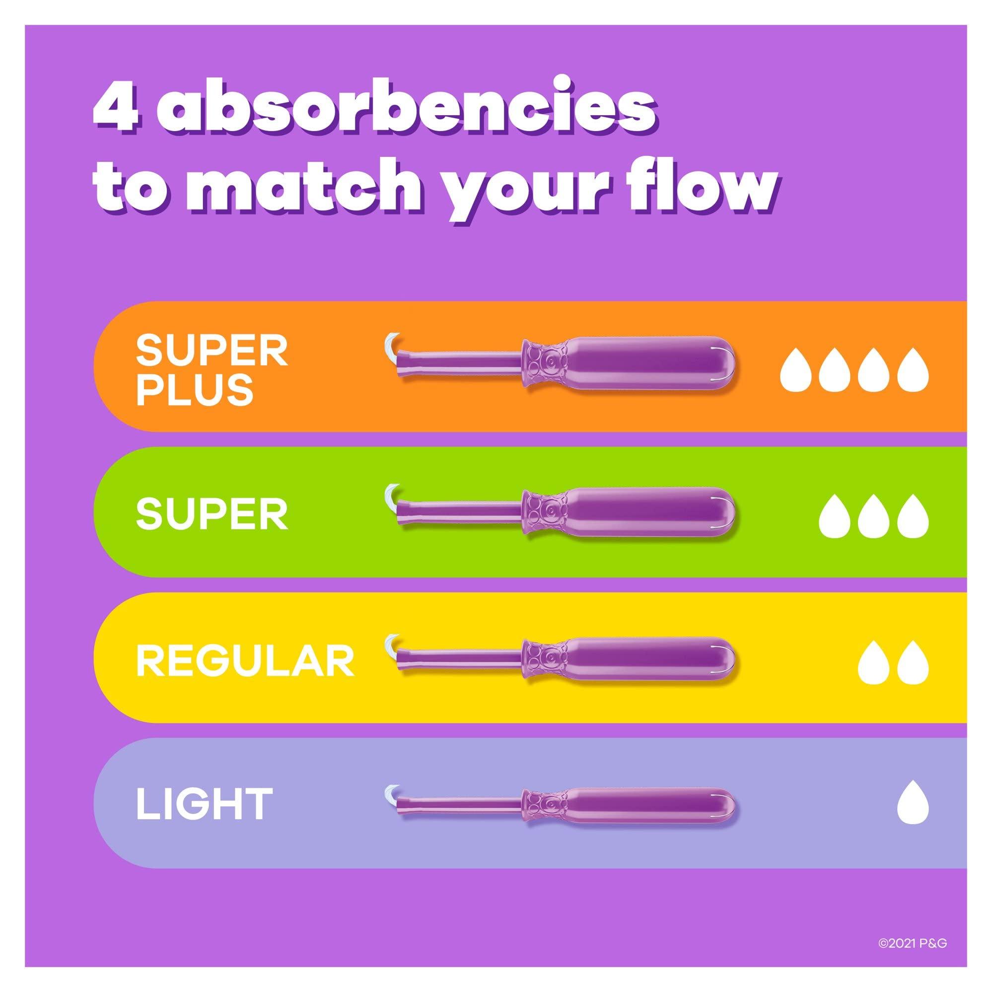 Tampax Tampax Radiant Tampons 38 Duo 2.7X 3/4/ 38ct, Pink and Blue