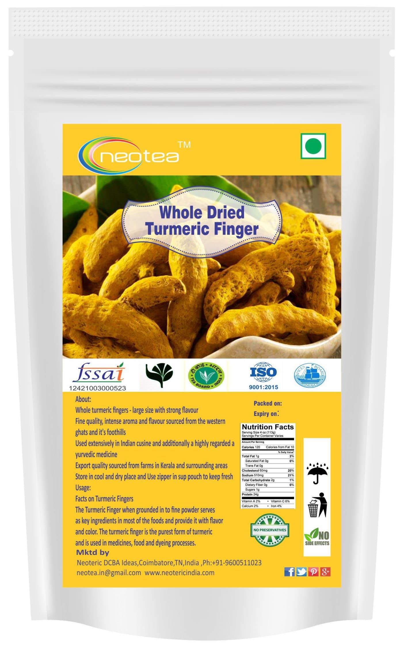 neotea Neotea Whole Dried Turmeric Finger, 1 Kg