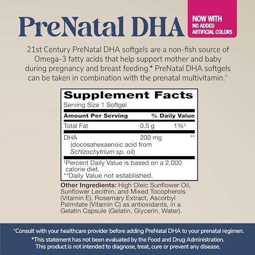 21ST CENTURY 21st Century 21st Century PreNatal DHA Softgels, 30 Caps