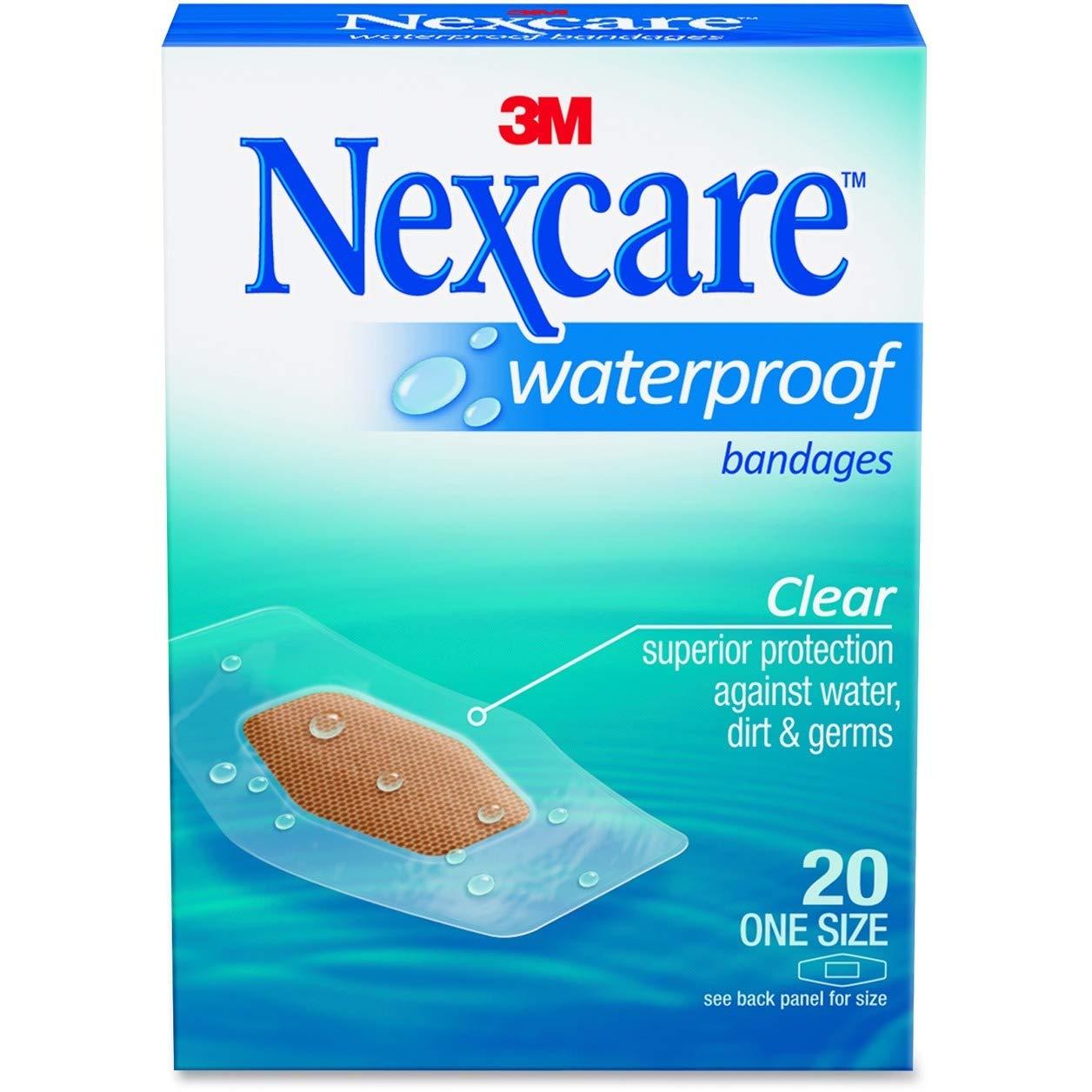 Nexcare 3M Nexcare Waterproof 1 1/16\" X 2 1/4\", 20 Ea