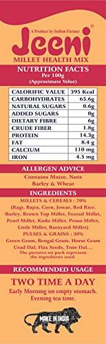 GONATURS JEENI MILLET HEALTH MIX Gm | Millet And Multi Grains | All Natural Multigrain | Organic And Natural Product For 12 Year & Above Age