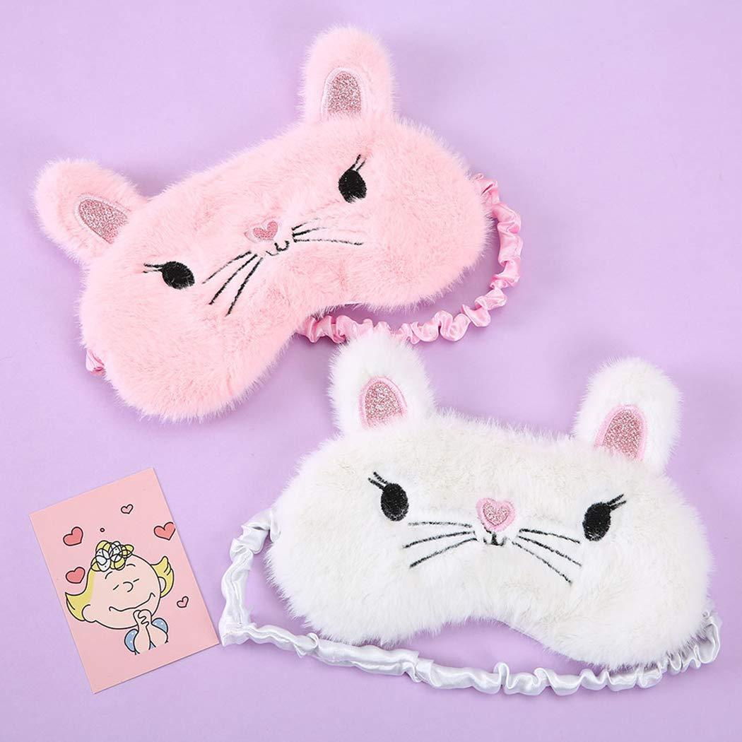 Zoylink Zoylink Sleep Mask Cartoon Cat Decor Eyes Cover Comfortable Night Blindfold