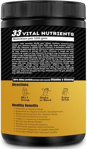 Sudh Vedafy Sudh Vedafy Whey Protein Powder for Muscle Support & Recovery, Vegetarian - Primary Source Whey Isolate I Kesar Kulfi I 400g (1.101 lbs) 14 Serves