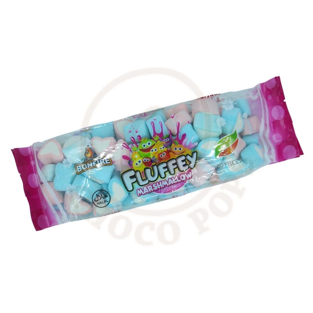 @Chocopops Fluffey Marshmallows 80 Pieces Assorted Fruit Flavours Mini Marshmallow Candy (Pack of 2)