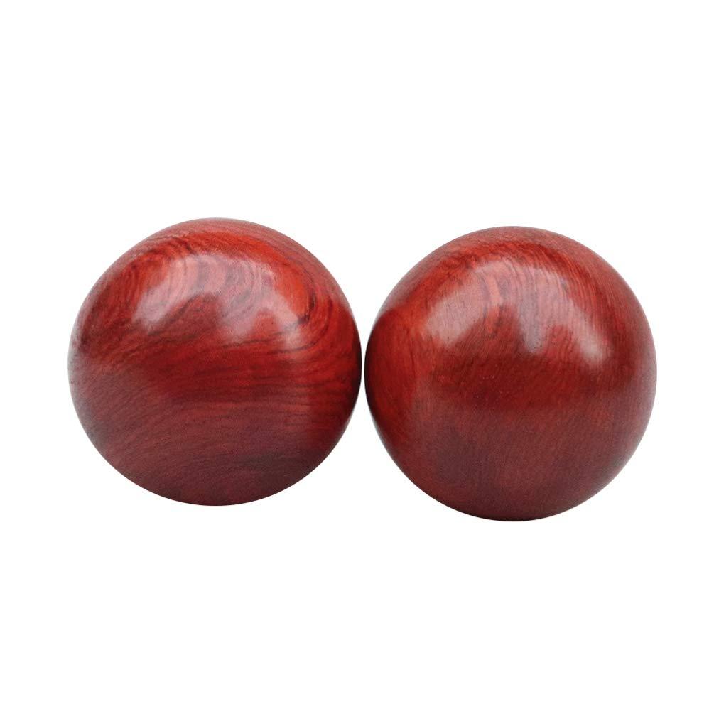 EXCEART Exceart 2Pcs Baoding Balls Chinese Stress Balls 2/2.4 Inch No Chime Chinese Medicine Balls Hand Therapy Exercise Ball (2.4 Inch)