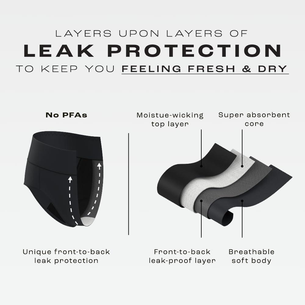 Bambody Bambody Absorbent Brief: Super Comfy Period Panties, 1pkbk, X-Small