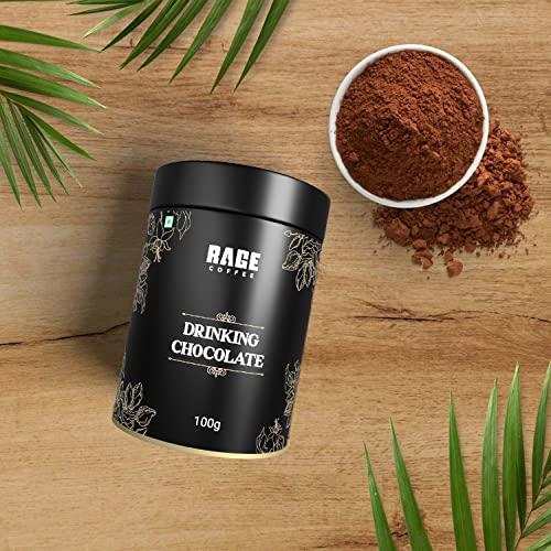 RAGE COFFEE Rage Coffee Combo - Flavoured Instant Coffee With Drinking Chocolate Powder Mix | Dark Chocolate Flavoured Coffee | Coffee, 50 gms & Chocolate Powder Mix, 100 gms | Made In India