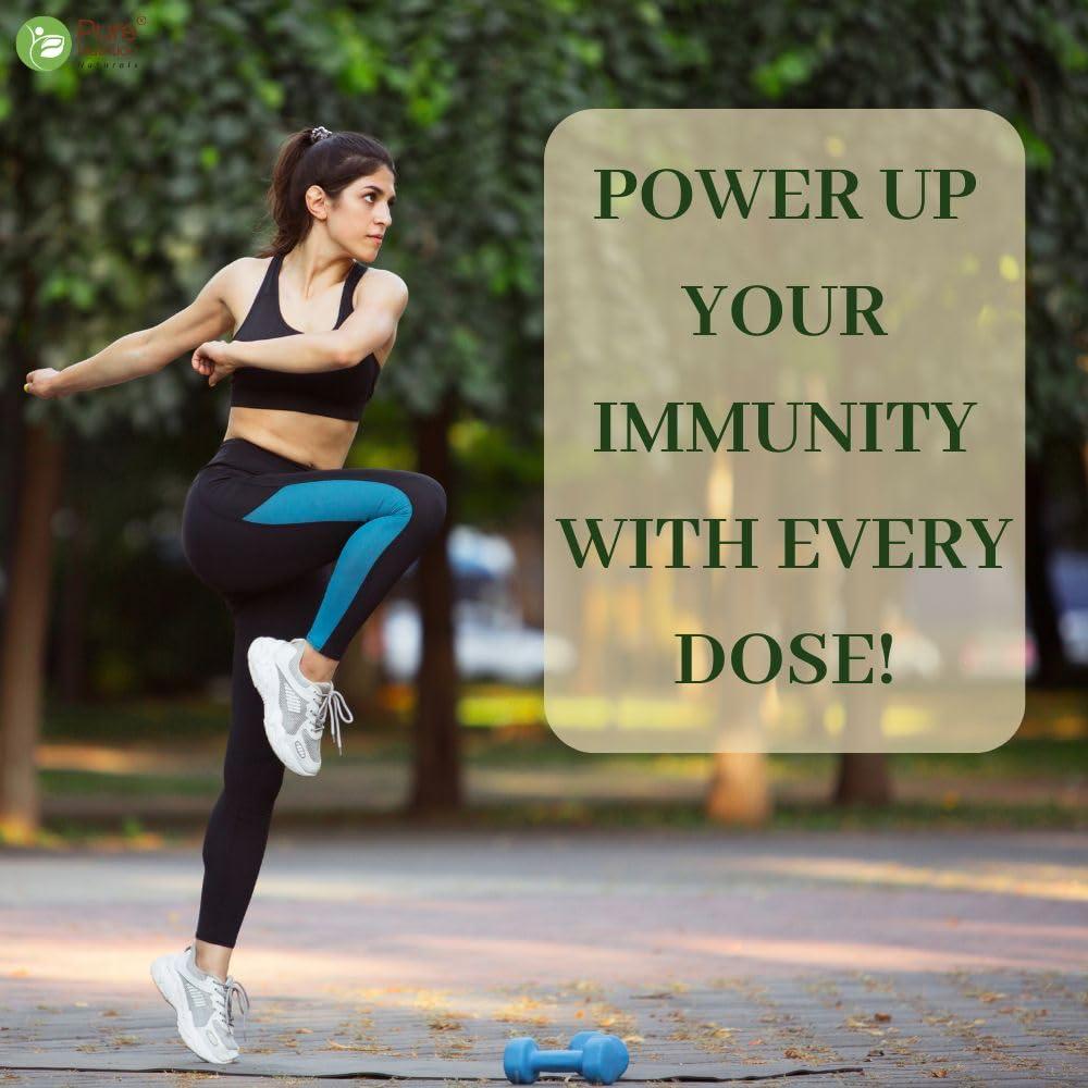 Pure Nutrition Naturals Pure Nutrition Vitamin C with Amla Extract + Zinc Supplement | Boost Immunity | Support In Skin & bone Health - 60 Veg Tablets