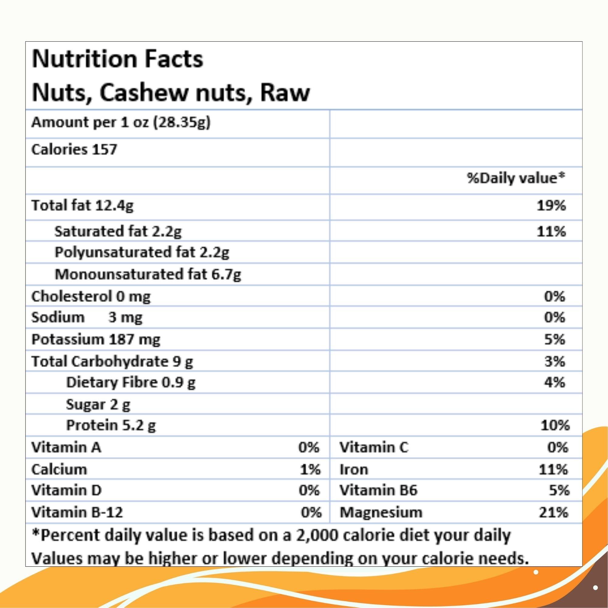 tryble Tryble Plain Cashew | Kaju | W320 Grade Whole Cashews 200 g | Nutritious, Delicious & Crunchy Kaju | Tasty Sweet Cashews for Snacking