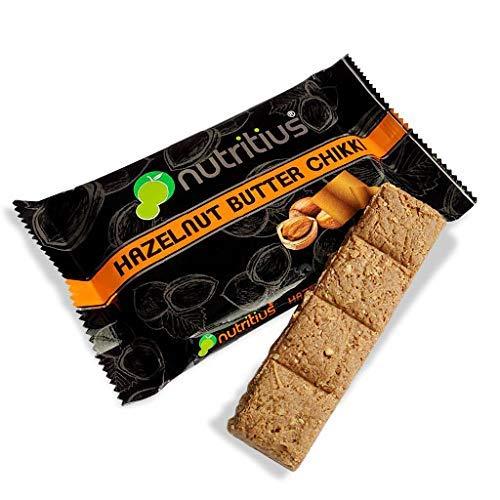 Nutritius Nutritius Hazelnut Butter Chikki, 125 grams (Pack Of 10) - Family Pack