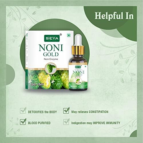 SEYA SEYA Noni Gold Enzyme Drop, 15 ML (With Dropper) / Rich in Vitamin and Minerals/Immunity Booster
