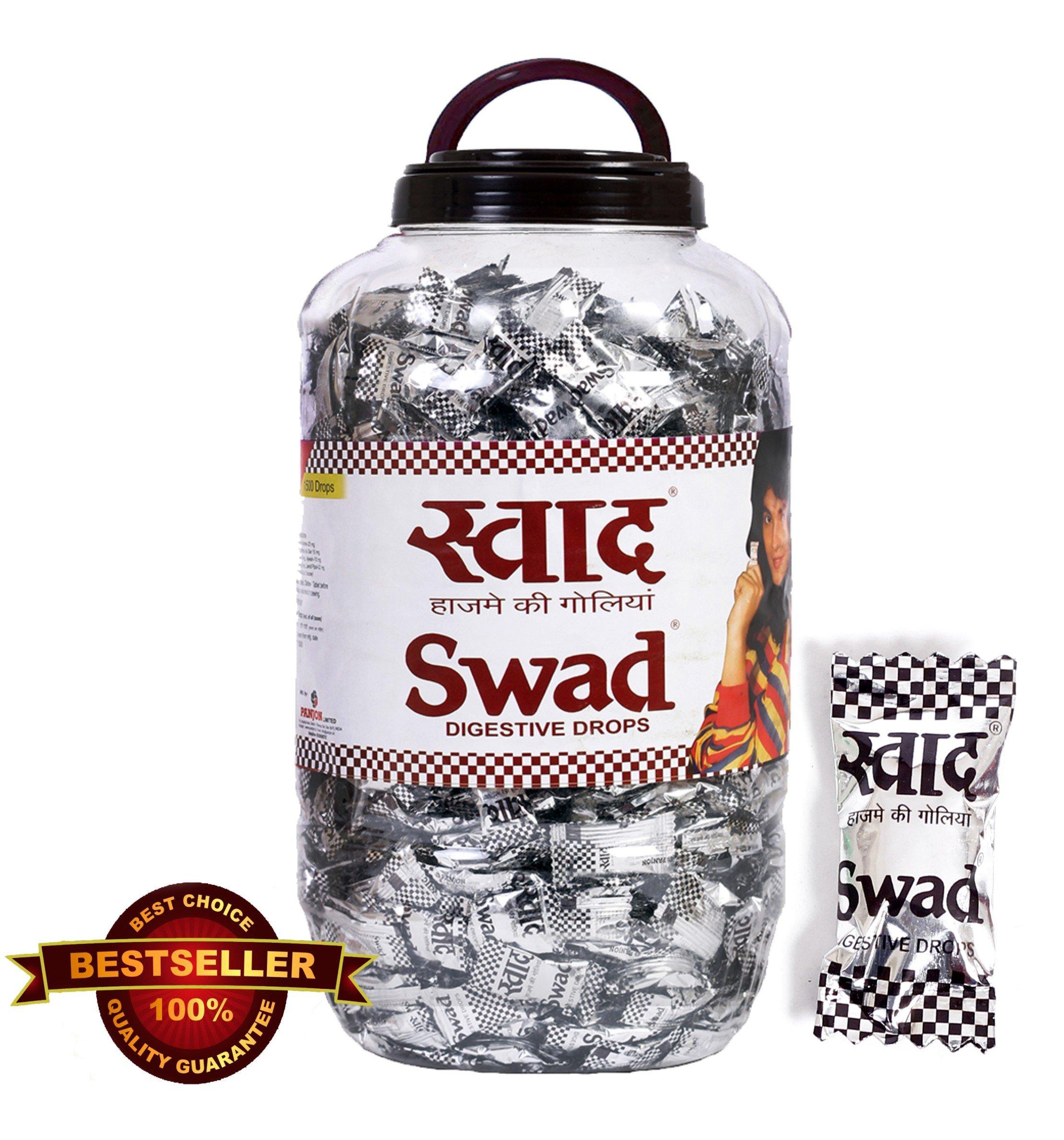 Swad Swad Digestive Chocolate Candy Jumbo Big Jar | 750 Toffees