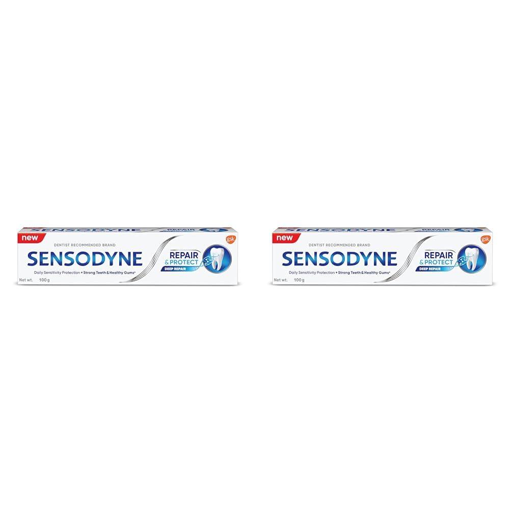 Sensodyne Sensodyne Repair & Protect - 100g | Toothpaste for deep repair of sensitive teeth (Pack of 2)