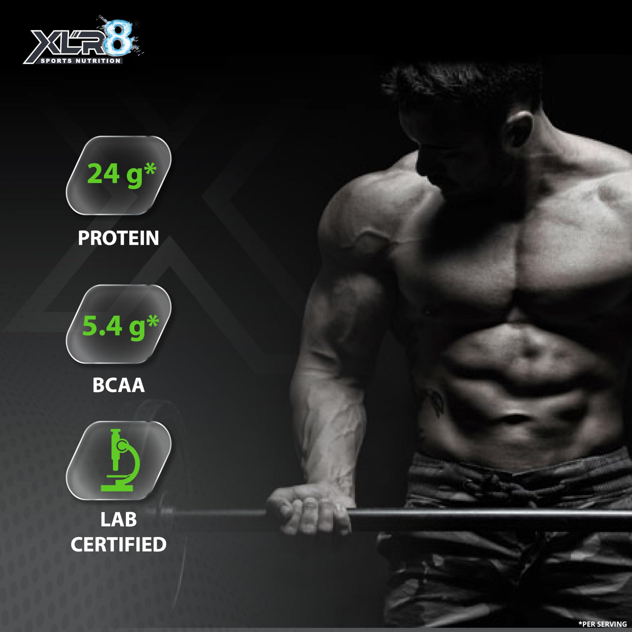 XLR8 XLR8 Raw Whey Protein Powder Instantised Whey Protein Concentrate 80% - 1 Kg/2.2 Lbs (Unflavored)