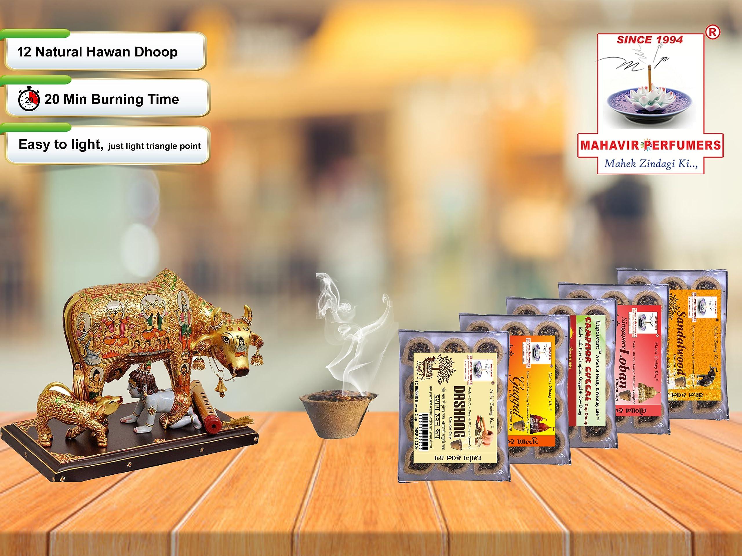 MAHAVIR PERFUMERS MAHAVIR PERFUMERS Balaji Enterprises Singapore Loban Cup Dhoop (Pack of 12)