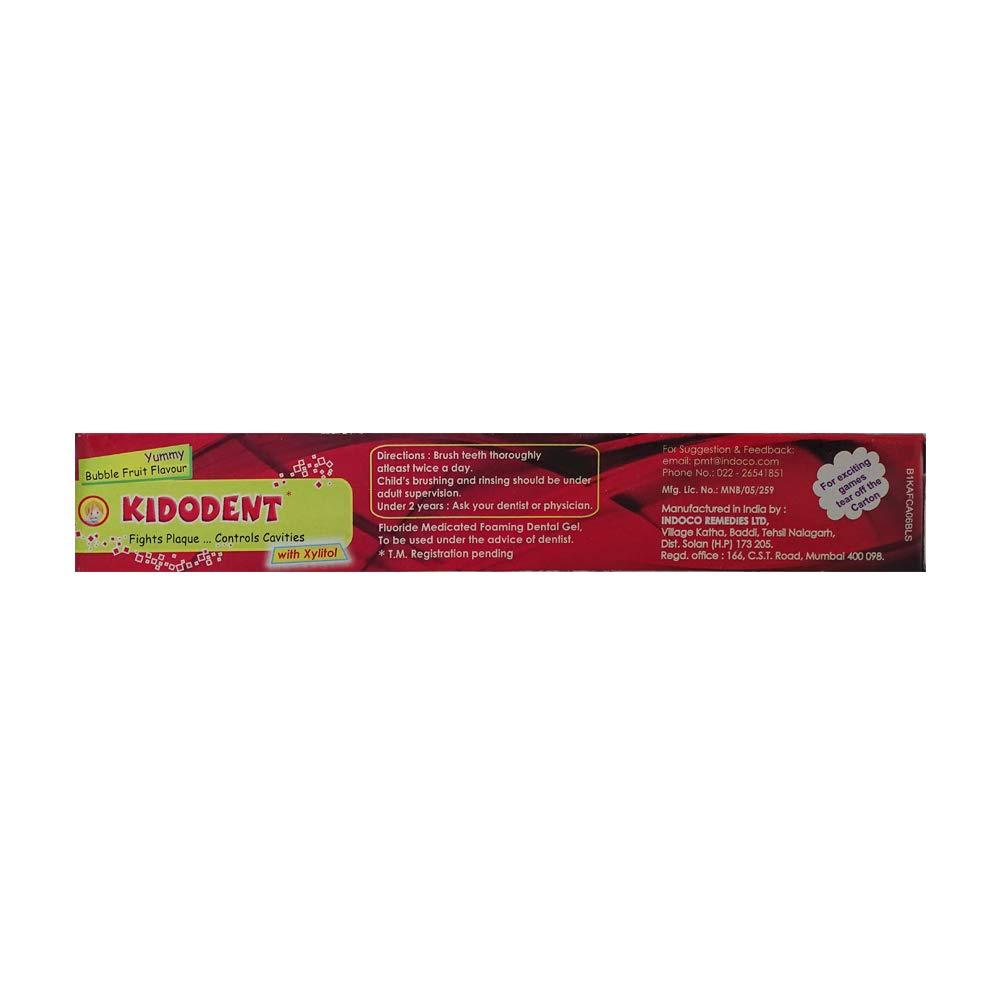Kidodent KIDODENT Cavity Shield Toothpaste for Kids - 60 Gram (Latest Packing) - Pack of 4