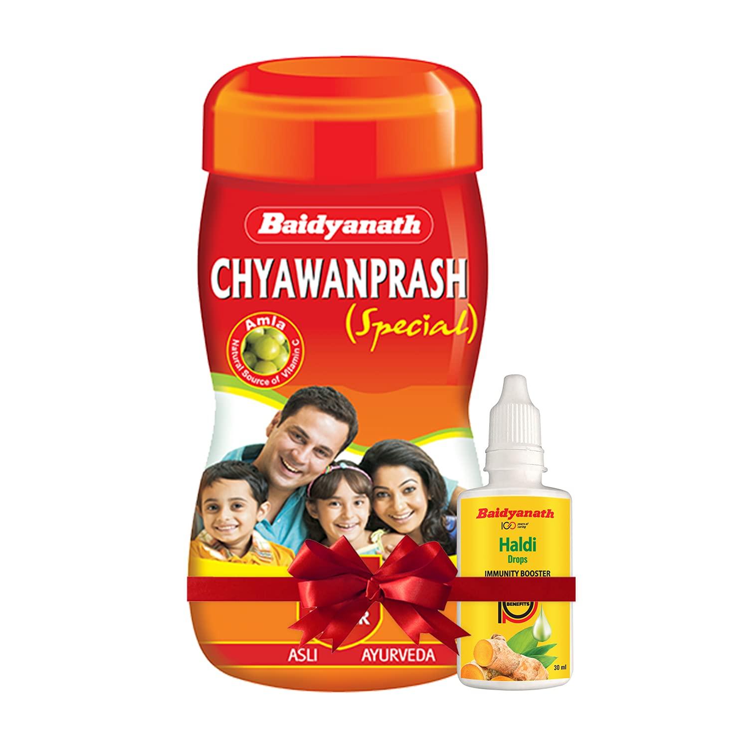 Baidyanath Baidyanath Chyawanprash Special - 1kg - For All Round Protection (Free Haldi Drops 30ml Worth Rs. 195)