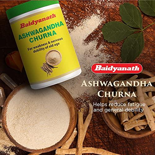 Baidyanath Baidyanath Ashwagandha Churna | Helps Boost Strength, Stamina & Energy | Stress Relief | Made with 100% Pure Ashwagandha - 100g (Pack of 2)