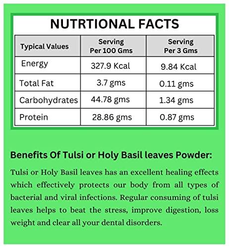 THULIR THULIR Tulsi Leaf Powder | Holy Basil Leaf Powder - 100 Gms| Ocimum Tenuiflorum