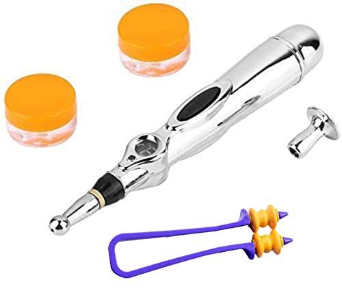 NETCLUB NETCLUB Acupressure Pen Meridians Laser pen Acupuncture Pointer body Pain Palm Acupressure Point stimulation pen electrical Pulse Laser Therapy pen Magnet Therapy massager