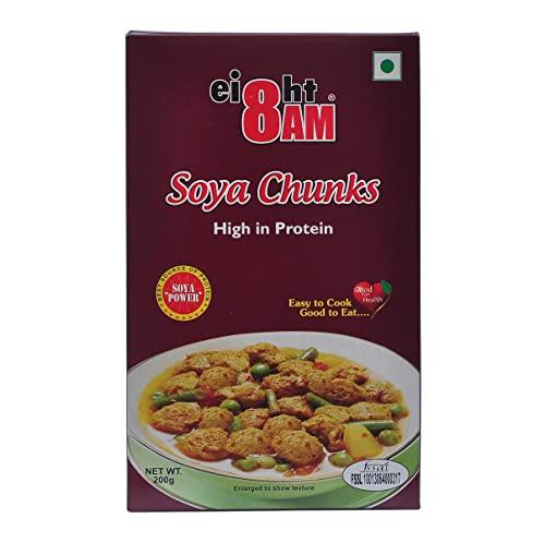 8AM 8AM SOYA Chunks High in Protein,200g Set of 2
