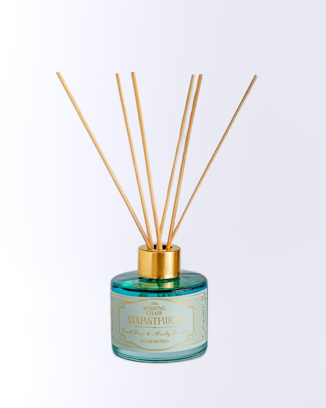 The Wishing Chair The Wishing Chair Reed Diffuser Set with 6 Sticks | Aroma Diffuser for Home | Toxin Free Bathroom Freshener | Starstruck Room Freshener for Home | Eco Friendly | 120ml (Set of 1)
