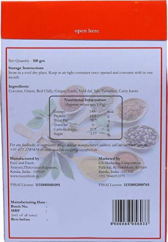 Mom's Love Packs Mom's Love Packs Vegetarian Roasted Coconut Chutney Powder 100gm - (Pack of 3)