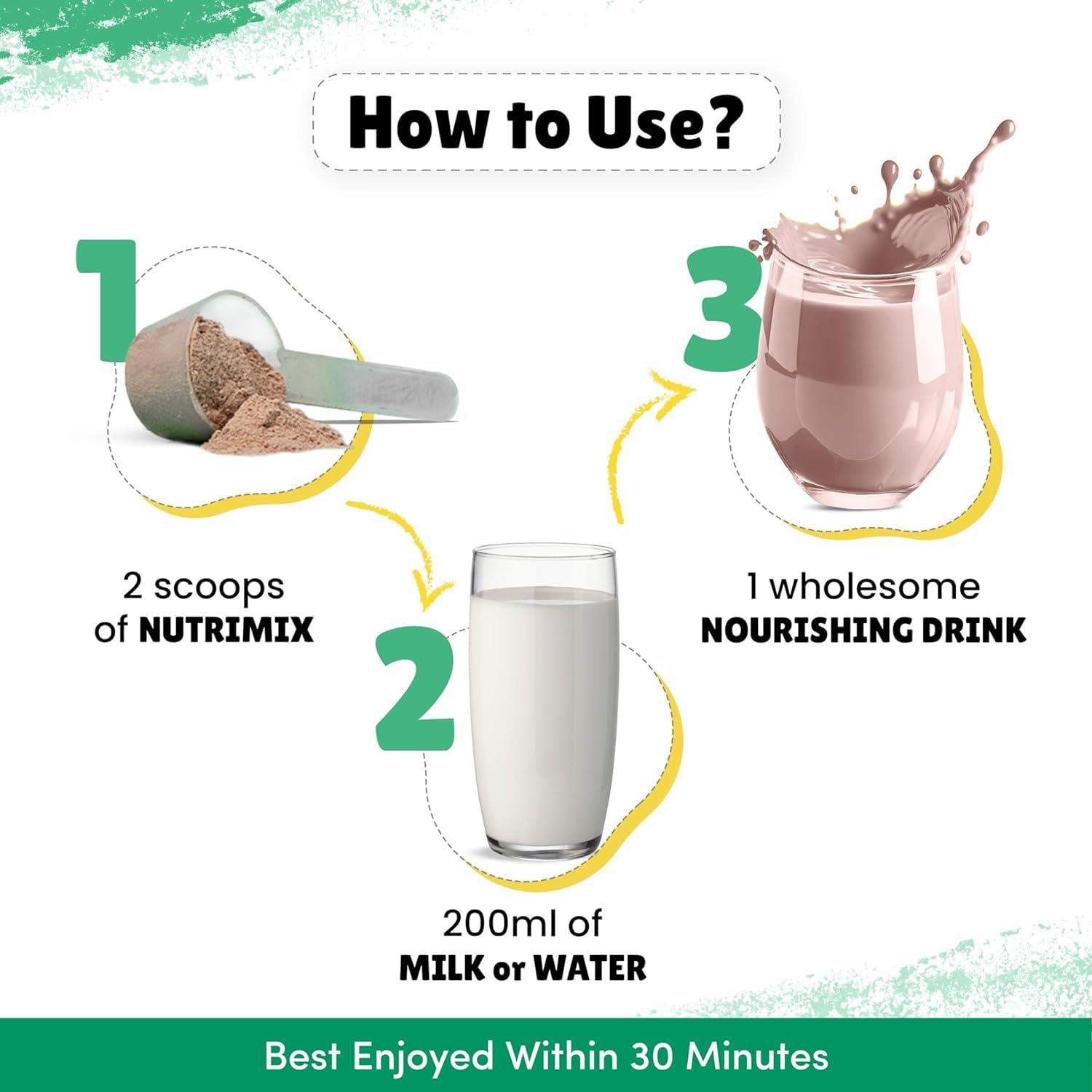 Little Joys Little Joys Nutrimix Nutrition Powder 1kg | 2-6 Years | Zero Refined Sugar | Supports Healthy Growth & Boosts Immunity | With Ragi, Bajra, Almonds & Oats | Chocolate Flavour