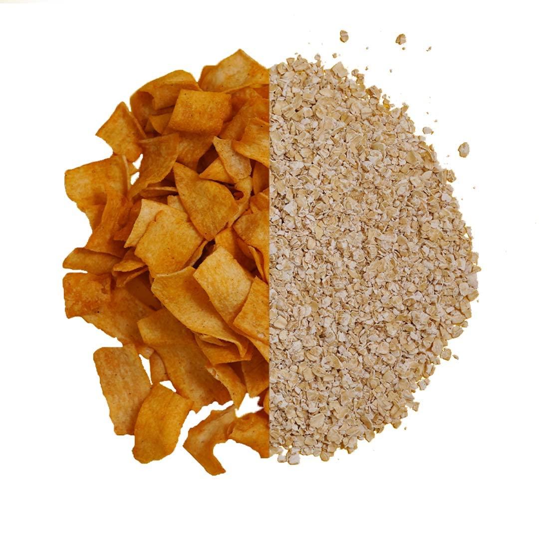 Healthy Dig Healthy Dig Oats Chips Combo Pack of 2 | 125 gm * 2 | Crunchy Healthy Snacks | All Natural Millets and Grains | No Added Preservatives, Artificial colors or chemicals | Plant Protein | No Added Sugar