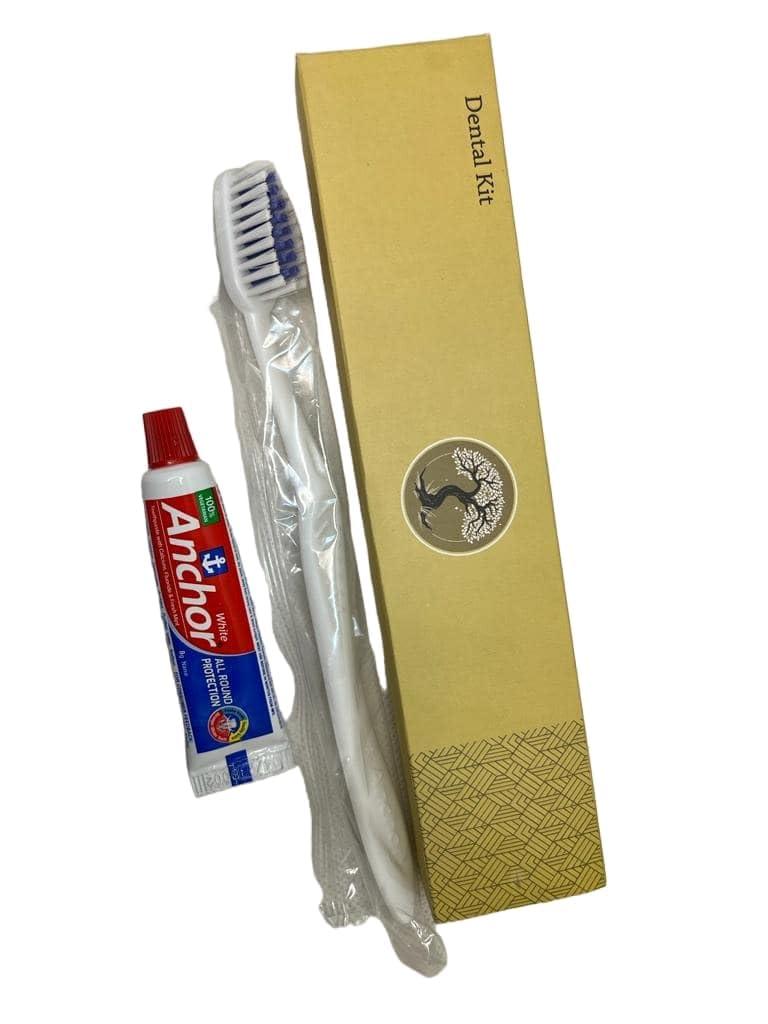 Krafty Kustomz Krafty Kustomz Dental Kit Hotel Accessories, Guest House Kit Dental Kit (1 Toothbrush & 1 Toothpaste 10g) Pack 25 (75)