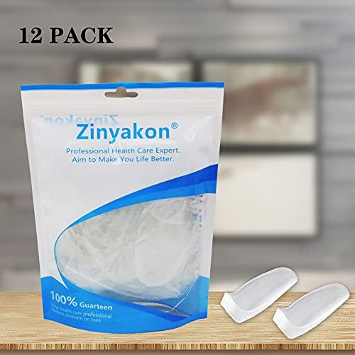 Zinyakon Zinyakon Gel Bunion Pads and Protectors, 12 Packs of Bunion Guards for Big Toe Cushion, Bunion Shields for Bunion Pain Relief, Reduce Bunion Pain from Rubbing