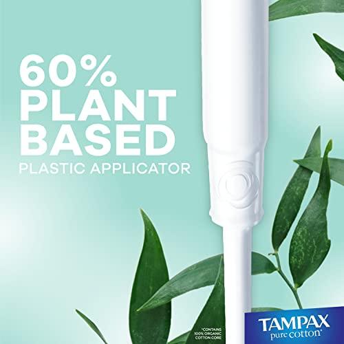 Tampax TAMPAX Pure 100% Organic Cotton Core Super Absorbency Tampons - 24 ct