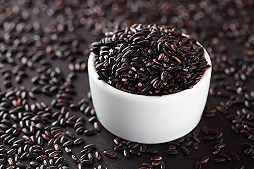 POTHIGAI NATURAL Pothigai Natural Karuppu kavuni Rice 1KG/Forbidden Rice/Traditional Black Rice/Wild Black Rice/Traditional and Healthy (Pack of 1)
