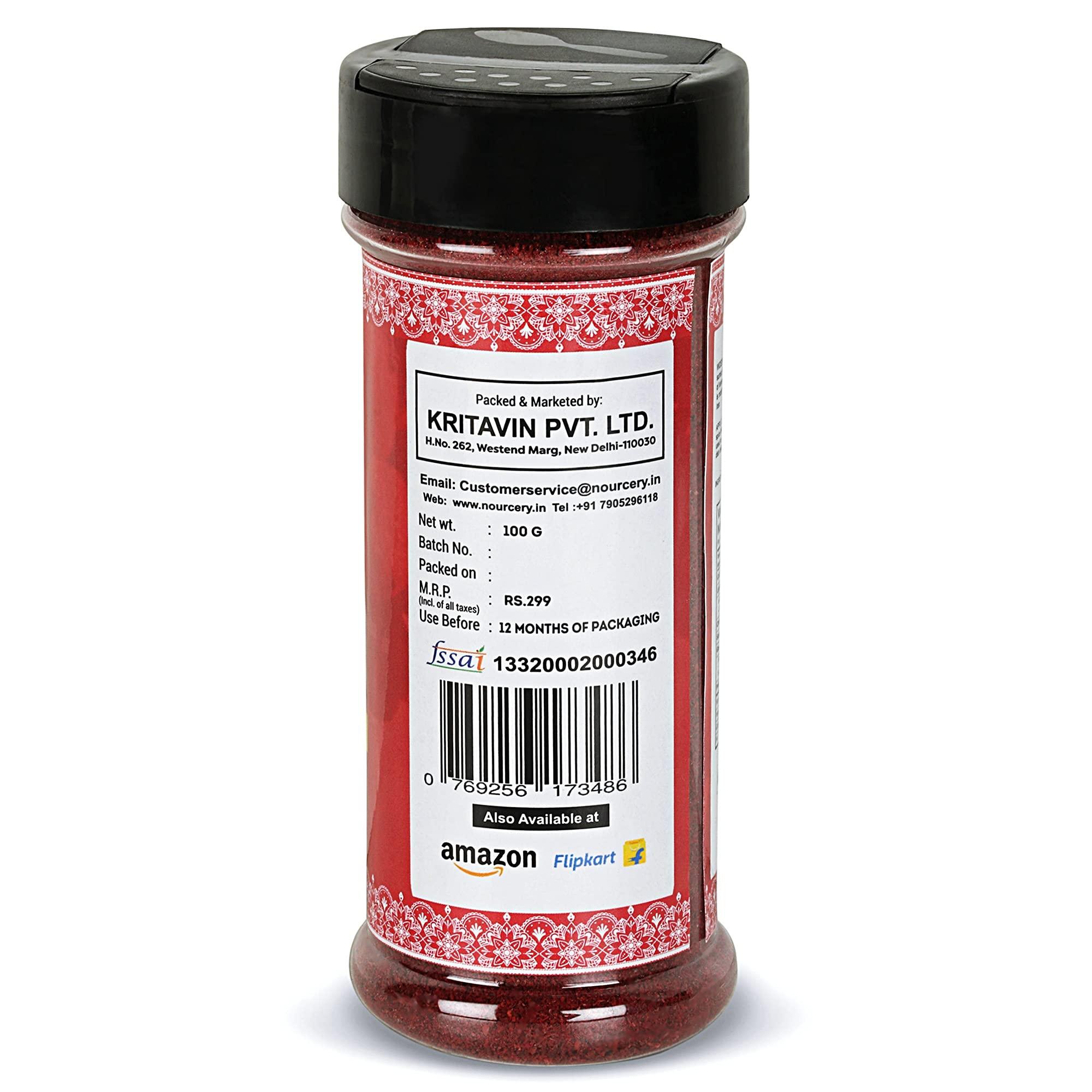 NOURCERY Nourcery Sumac Powder, 100g (Tangy Lemony Spice)