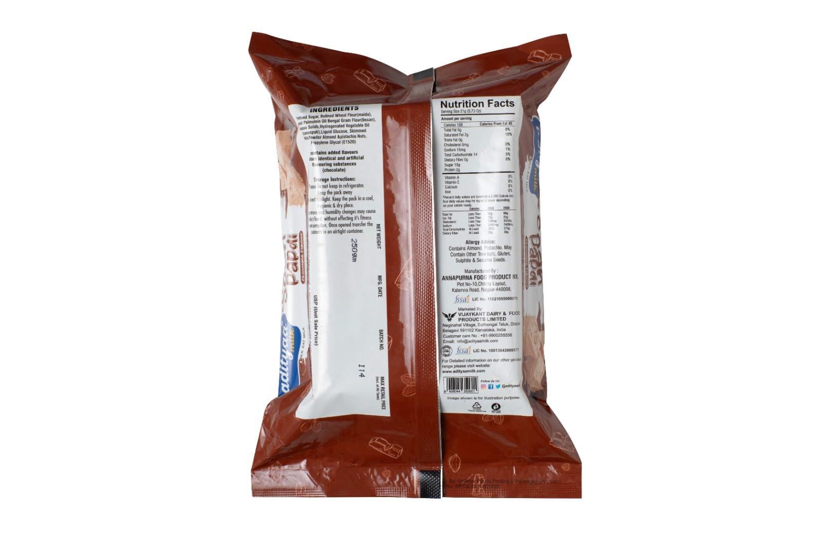 adityaa milk adityaa milk Soan Papdi (Chocolate Flavour, 250 gm)