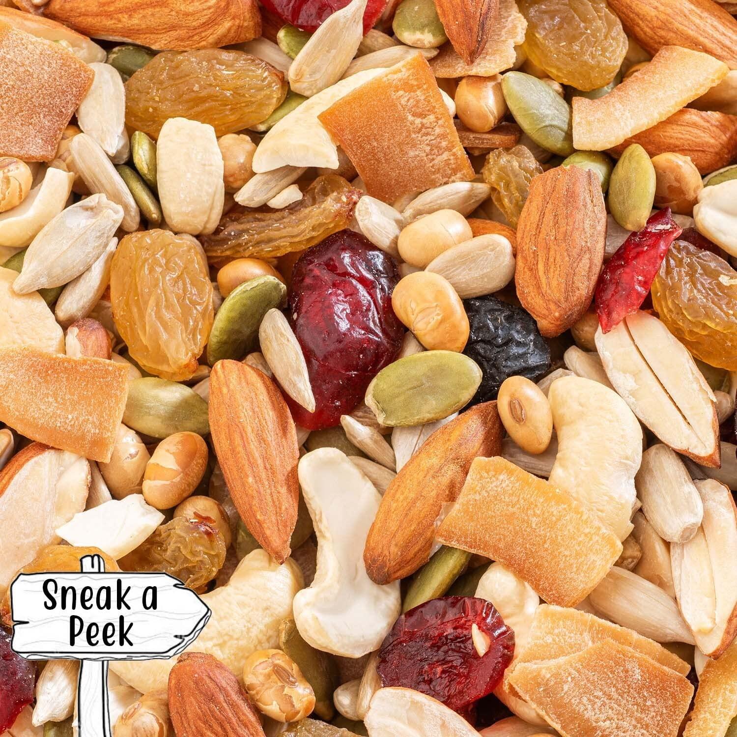 Paper Boat Paper Boat Chikki Jar, Peanut Bar | Gazak (50 Pieces, 16g Each 800 g) & Paper Boat Classic Roasted Nuts, Seeds & Berries Medley (200 g)