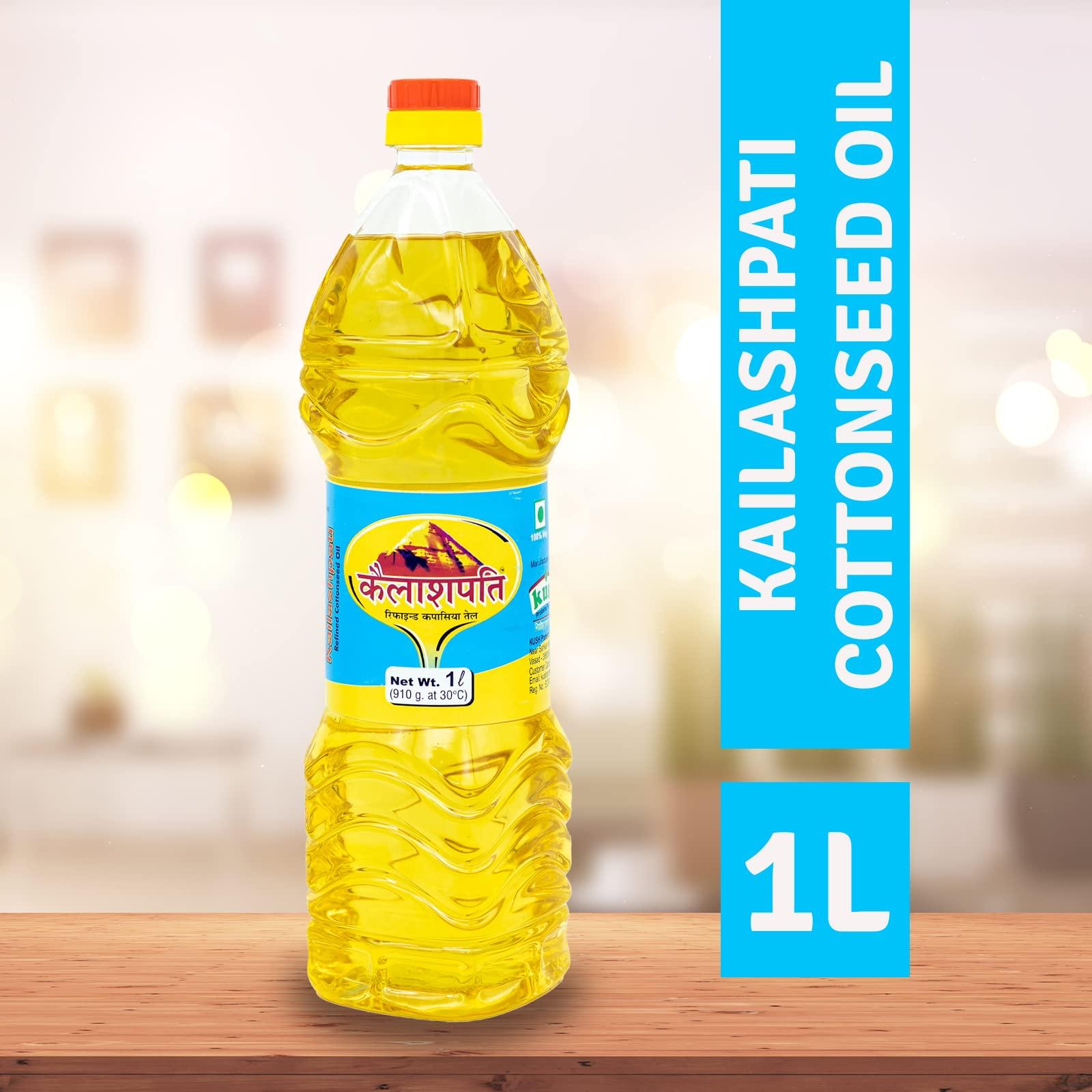 Kailashpati Kailashpati Cottonseed Oil - Healthy and Natural Cottonseed Oil (1 Litre)