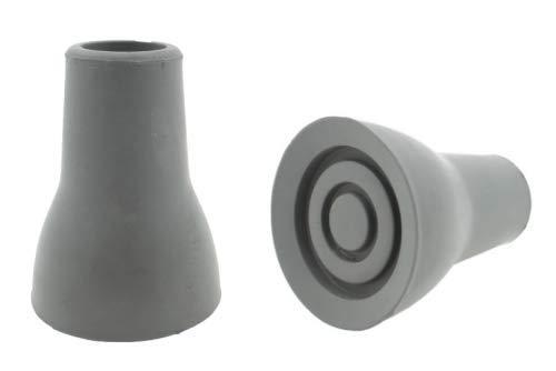 Lifeswonderful Lifeswonderful SaferStep Shock Absorbing Ferrule for Walking Stick, 2-Pieces, 19 mm Diameter, Grey