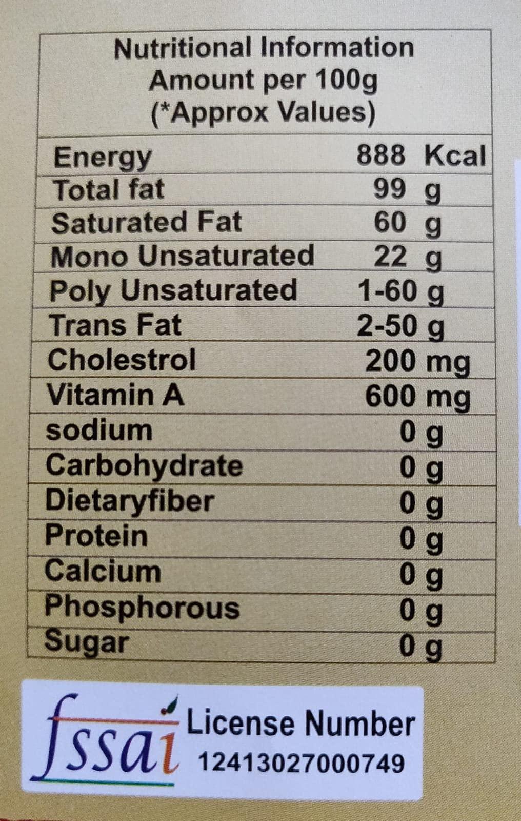 KC KC Cow Ghee 2 Ltr (Tin)