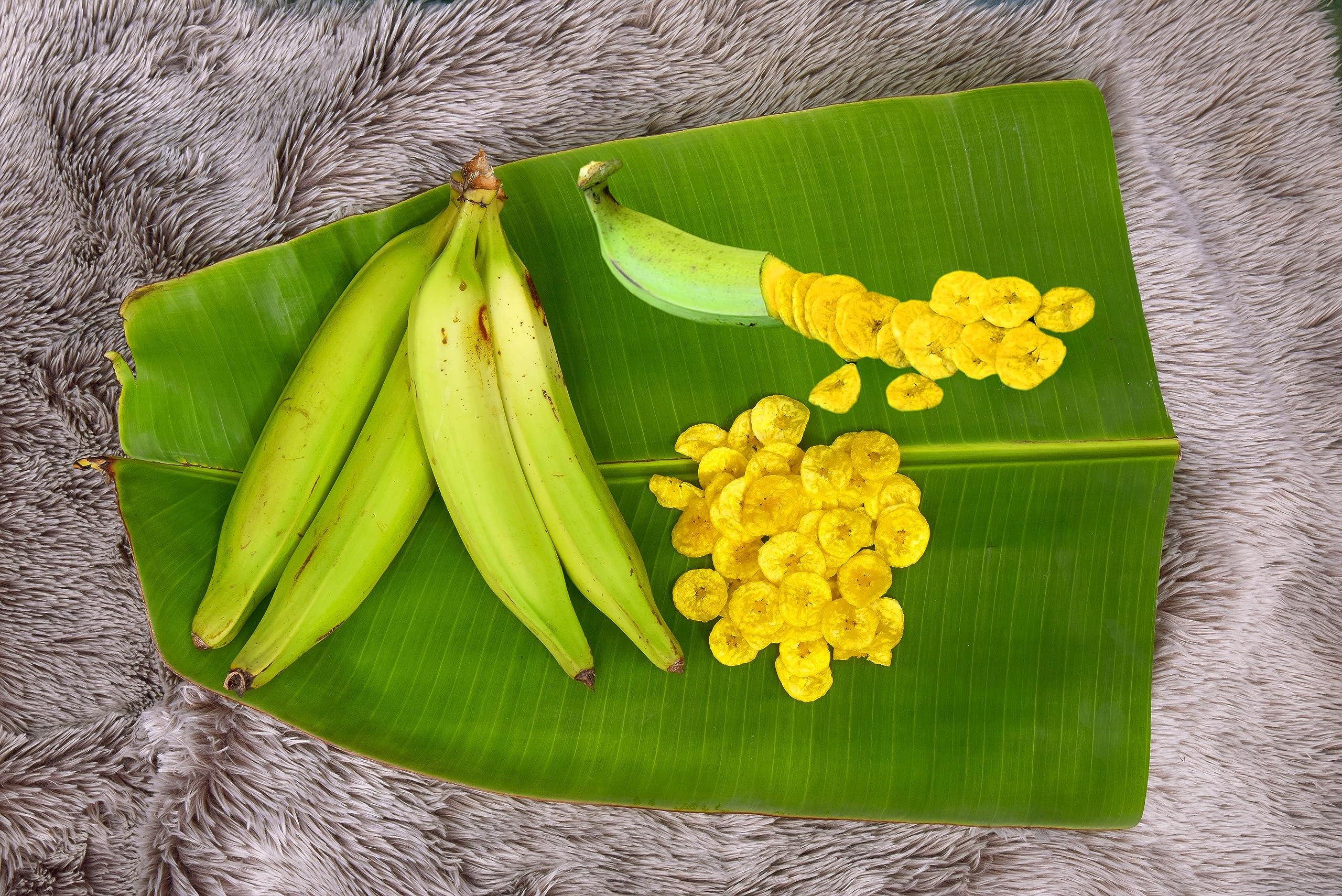 THENRAL EXIM THENRAL EXIM Nendran Fruit Banana Chips | Sweet Banana Chips | Thin & Crispy Kerala Chips | No gas No Flavours | Neat Ziplock Packing (1)