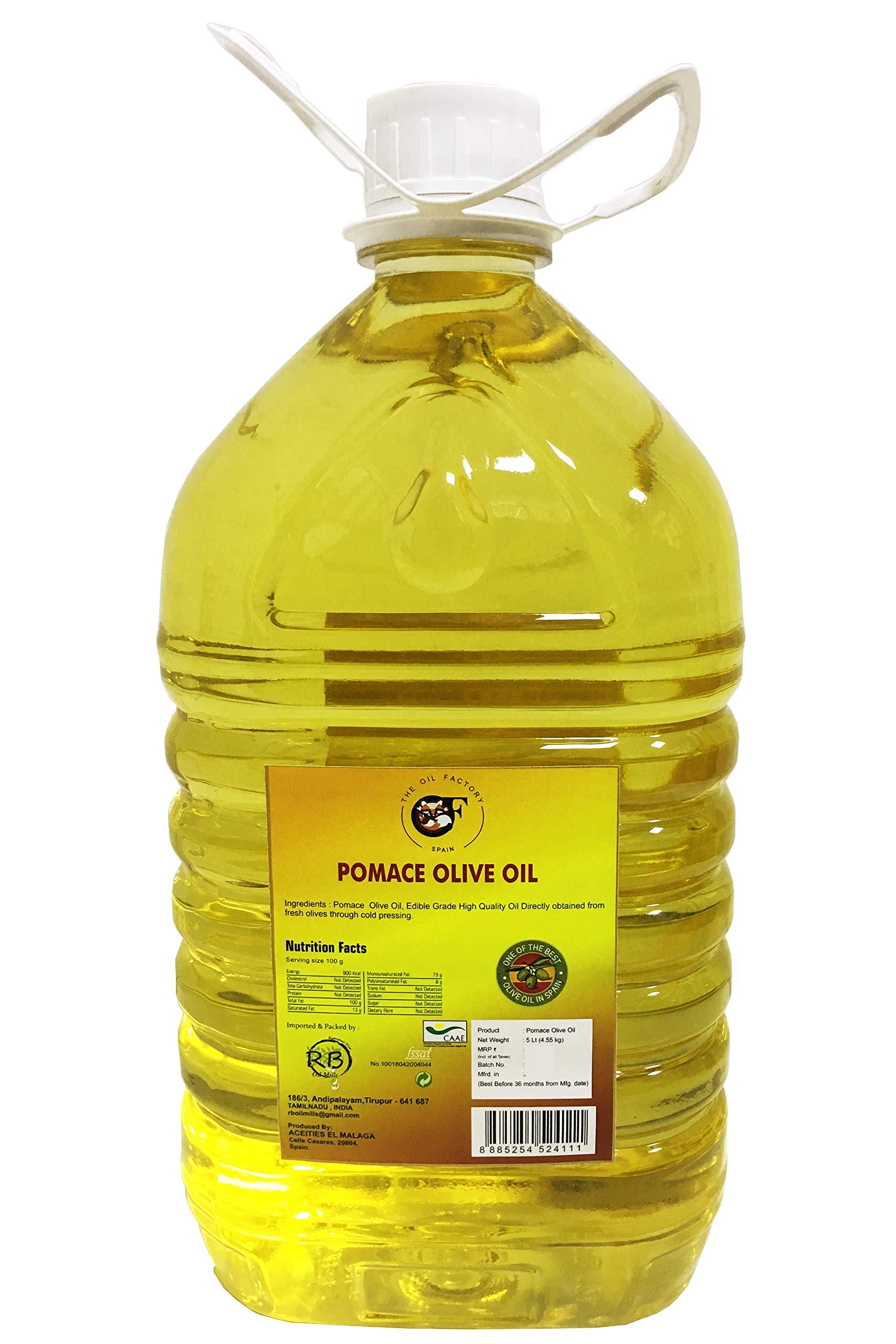 THE OIL FACTORY The Oil Factory Pomace Olive Oil - 5 Ltr Plastic Bottle