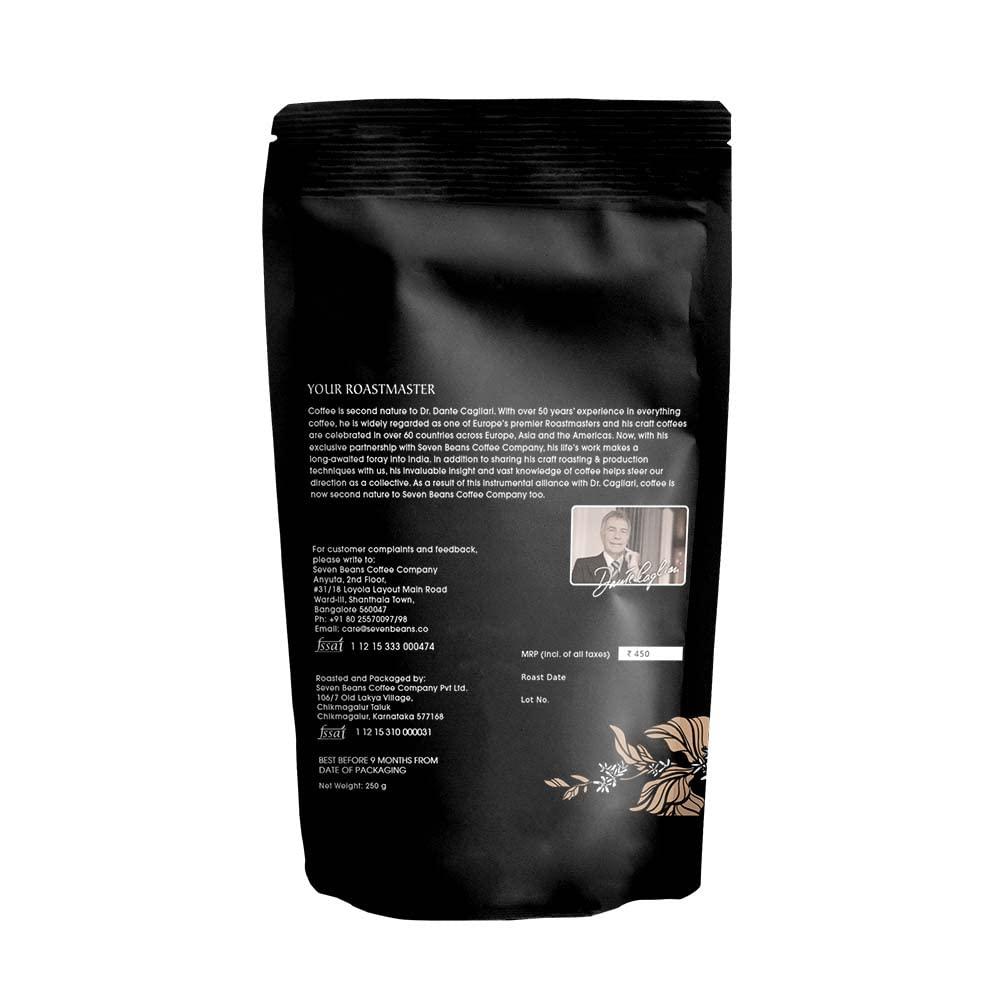 Seven Beans Coffee Company Seven Beans Coffee Company\'s \"Urja\" |Medium Dark Roast| Single Origin |Gourmet Indian Coffee - 250 g (Whole Beans)