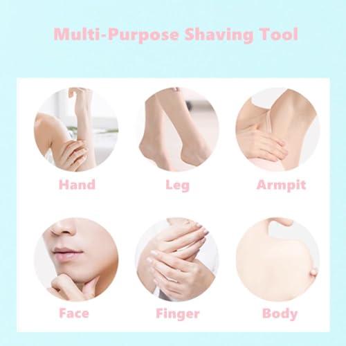 KIRA KIRA Folding Eyebrow Razor With Micro-Guard Blade Used For Face Dermaplane Razors, Shaver, Facial Hair Removal And Multipurpose Dermaplaning Tool For Exfoliating For Men & Women (Pack OF 3)