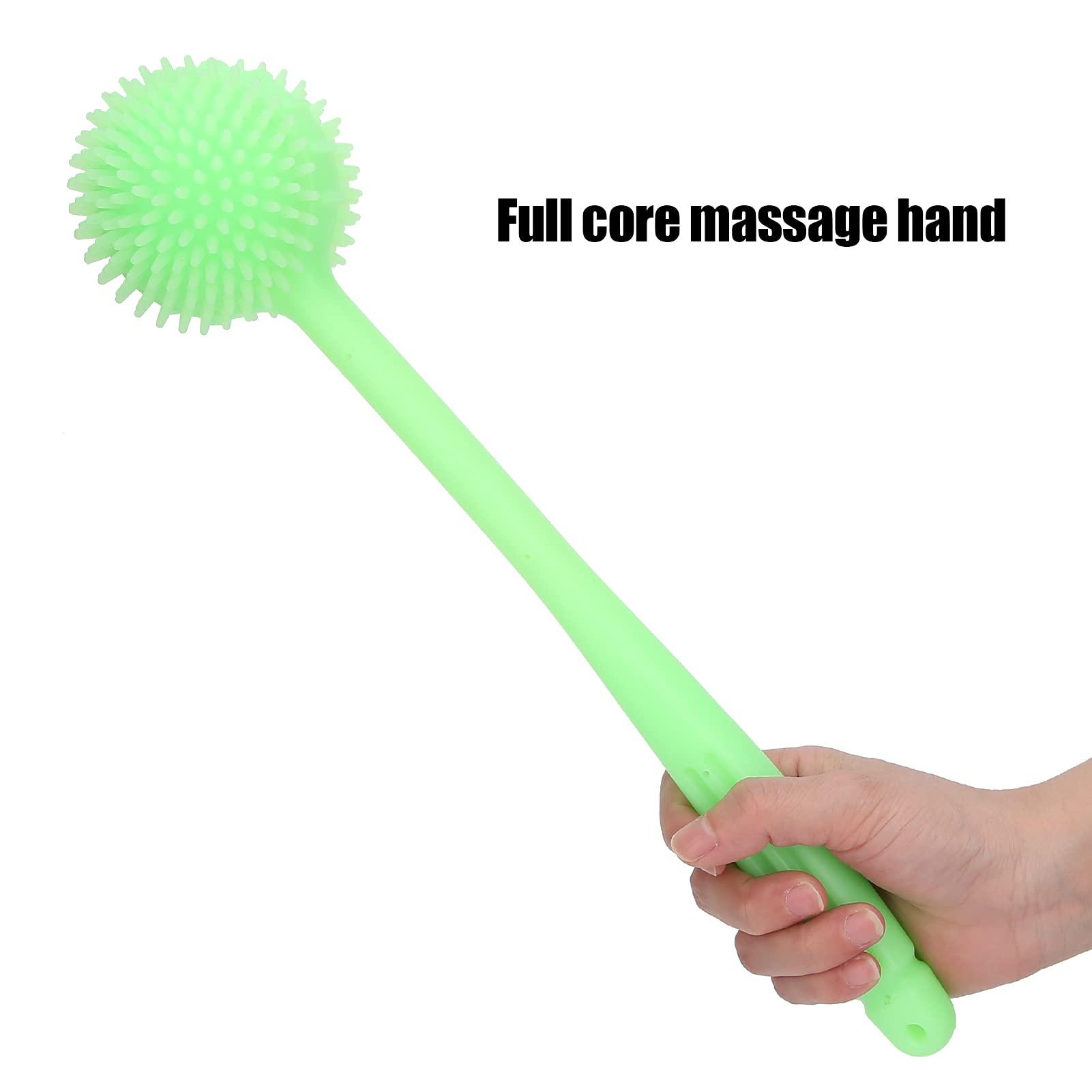 Shanrya Massager Ball Hammer, Manual Back Massagers Quick Relief Easy Installation for Family for Home(green)