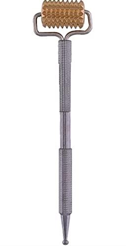 Acupressure Health Care Product Acupressure Sujok Steel Brass Mini Roll for mini correspondence point/13x10x12 cm/Silver/Pain reliver