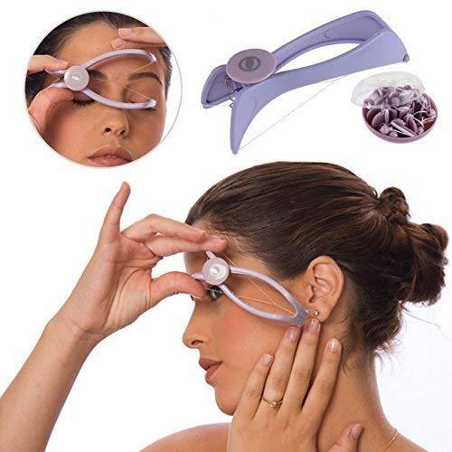 SLIQUE Slique Mezon Eyebrow Face and Body Hair Threading and Removal System (Purple)