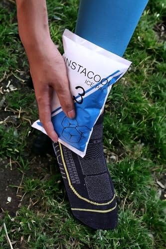 Instacool INSTACOOL Instant Cold Pack (4\" x 8\") Set of 2 Disposable Cold Therapy Ice Packs for Pain Relief, Swelling, Inflammation, Sprains, Strained Muscles, Toothache and for Athletes & Outdoor Activities